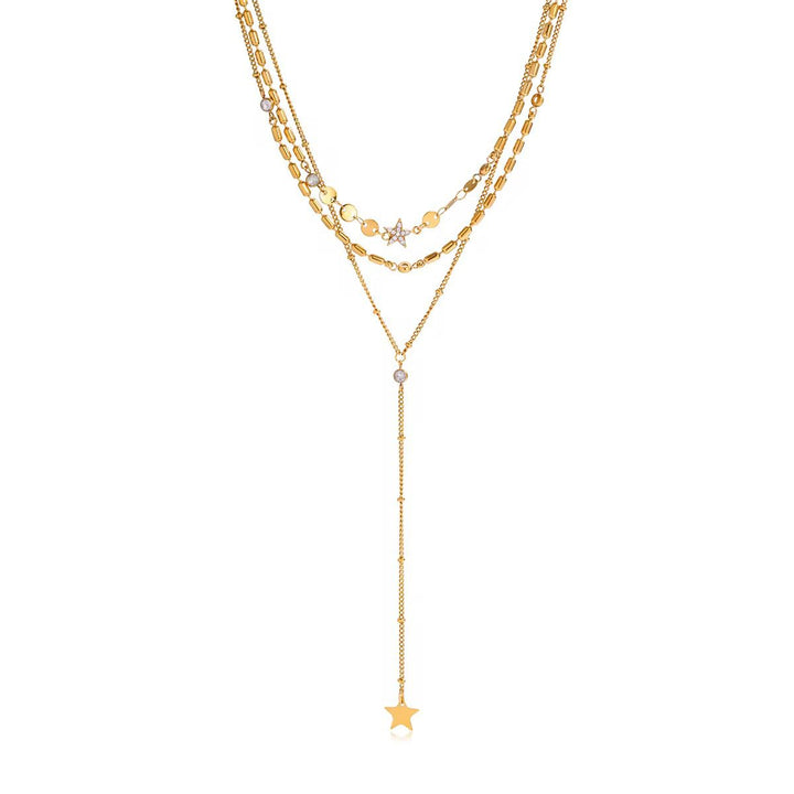 Gold designer necklace for her