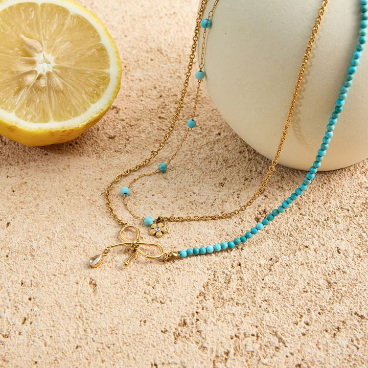 Floral pendant necklace for her