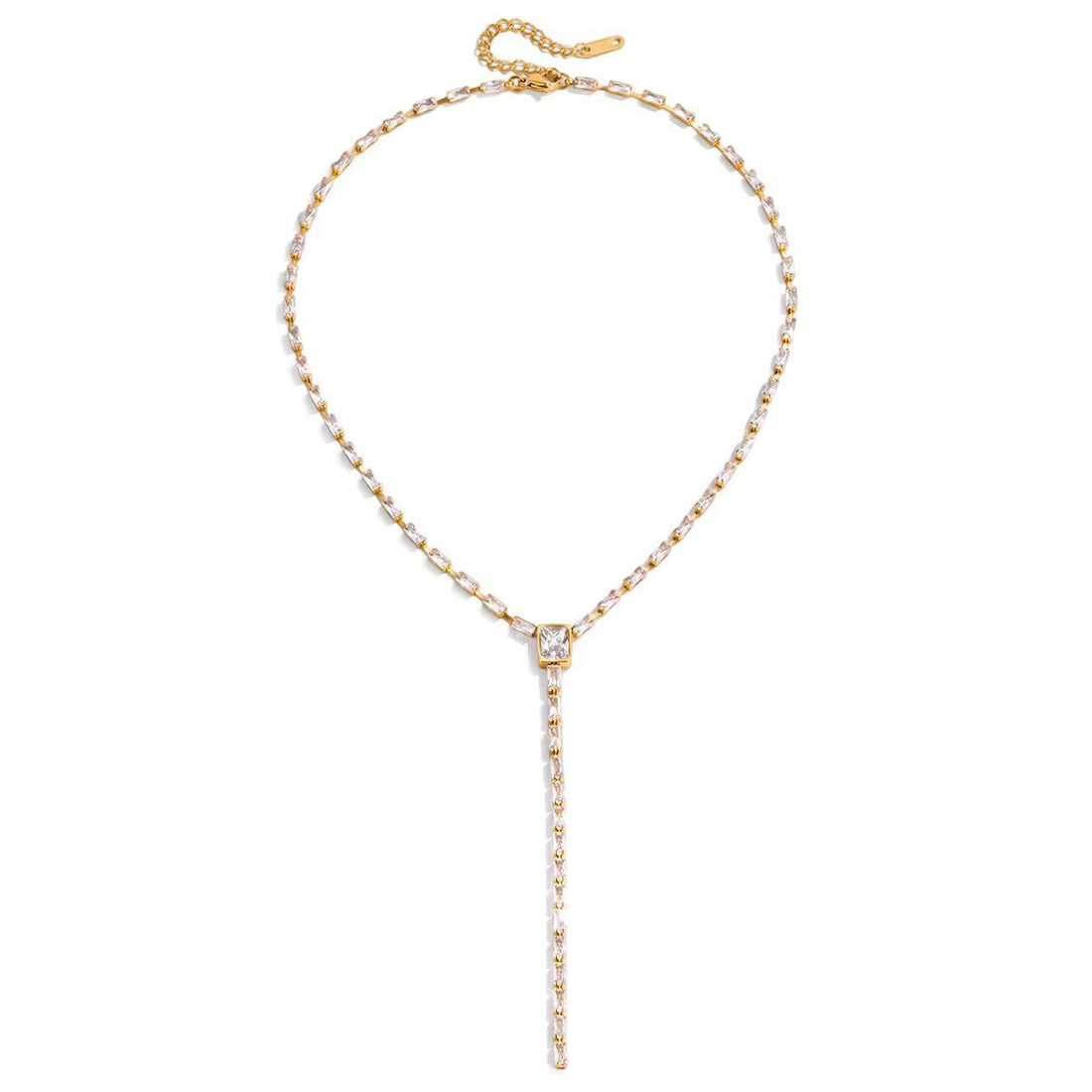Gold necklace with a small pendant for her