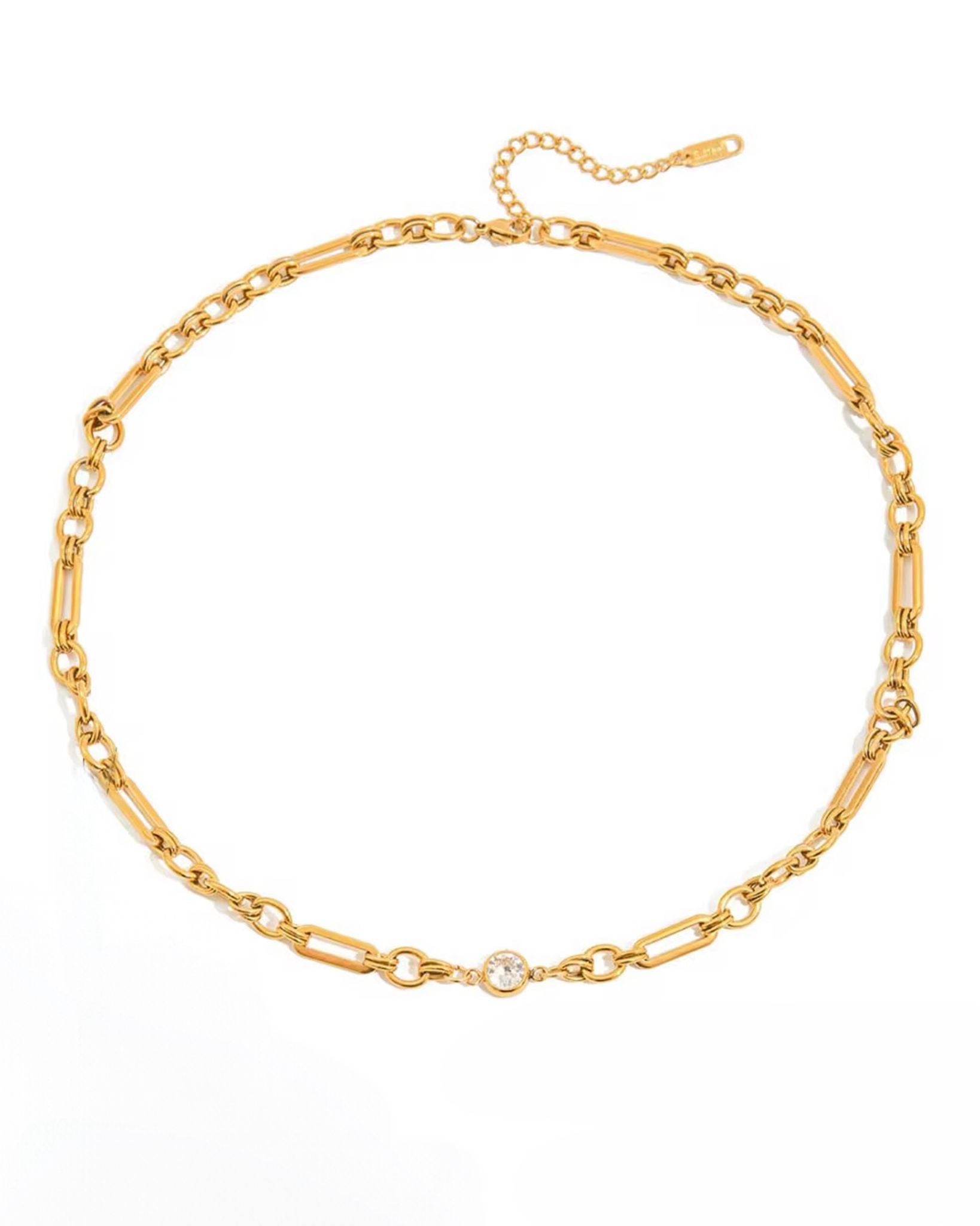 Gold chain necklace for her