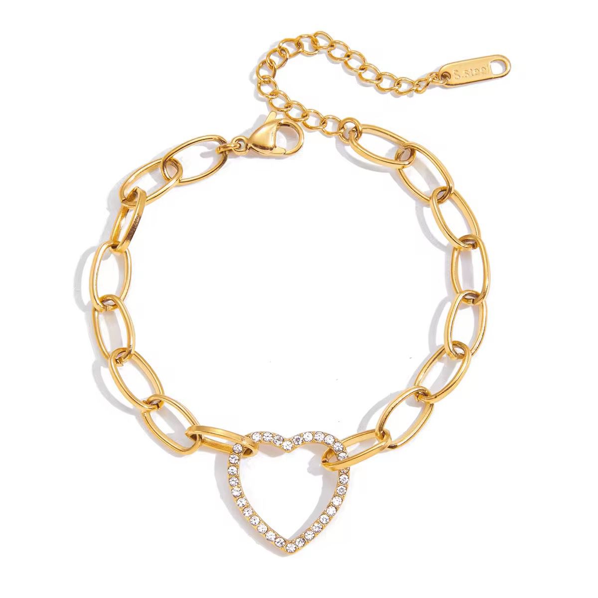 Love bracelet in gold for her