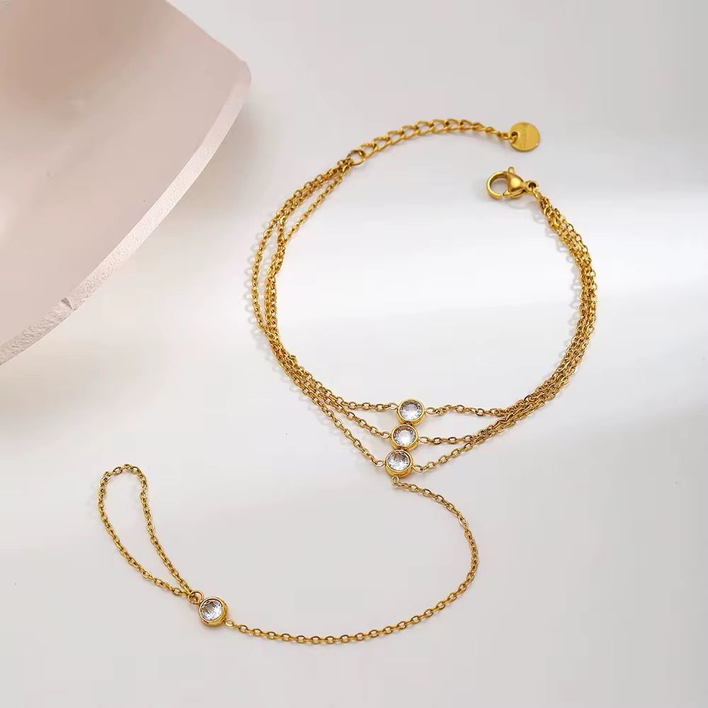 Stainless steel gold bracelet for her