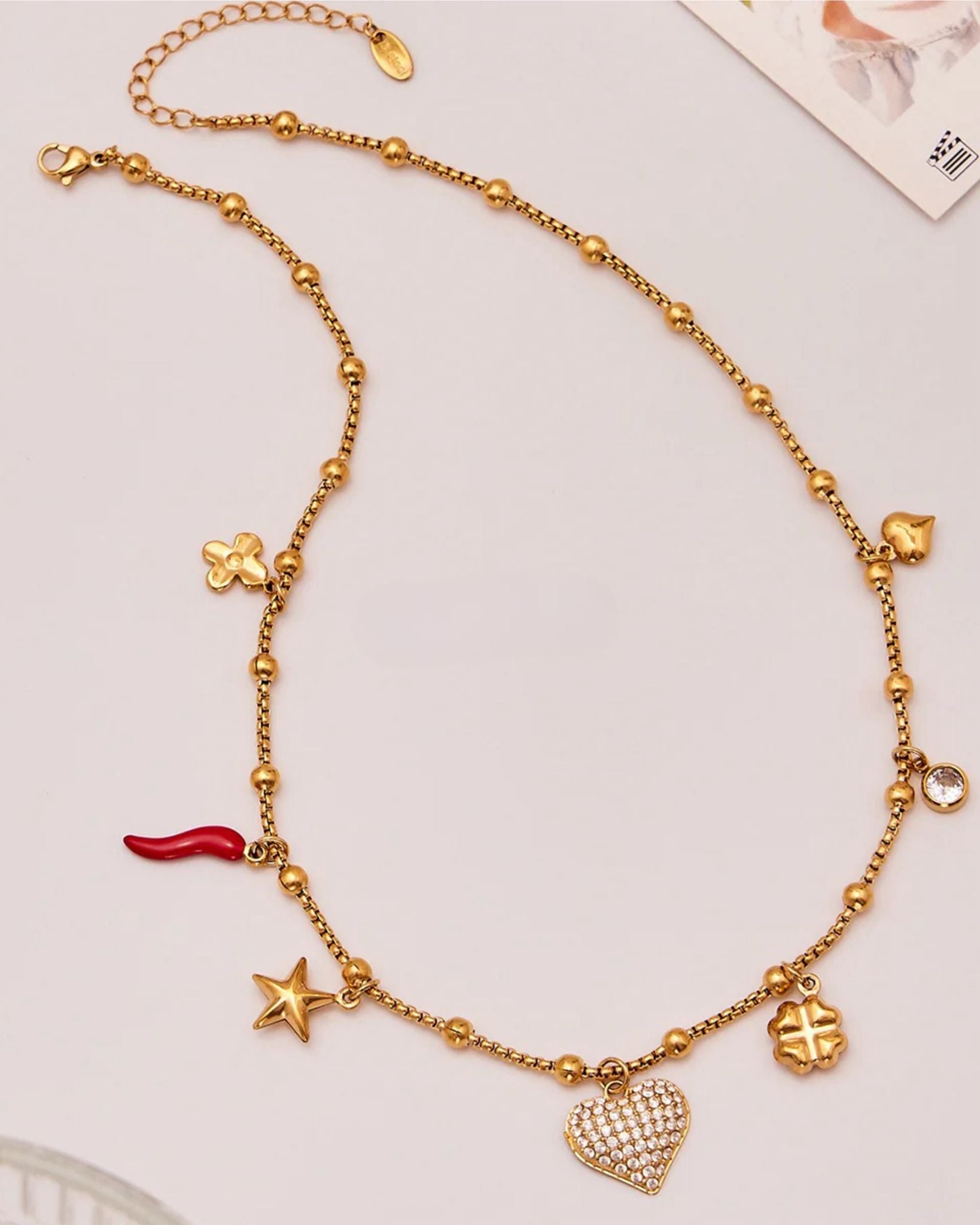 Elegant charms necklace for her