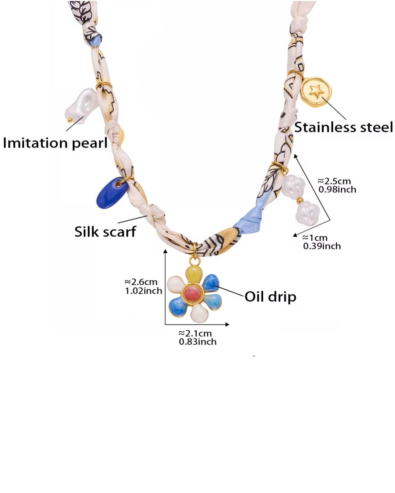 Designer charm pendant necklace for her
