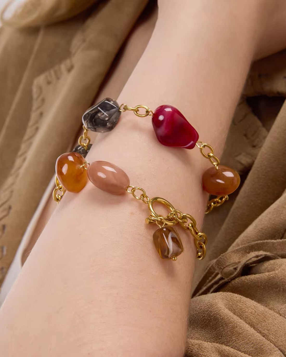 Designer bracelet with beads for her