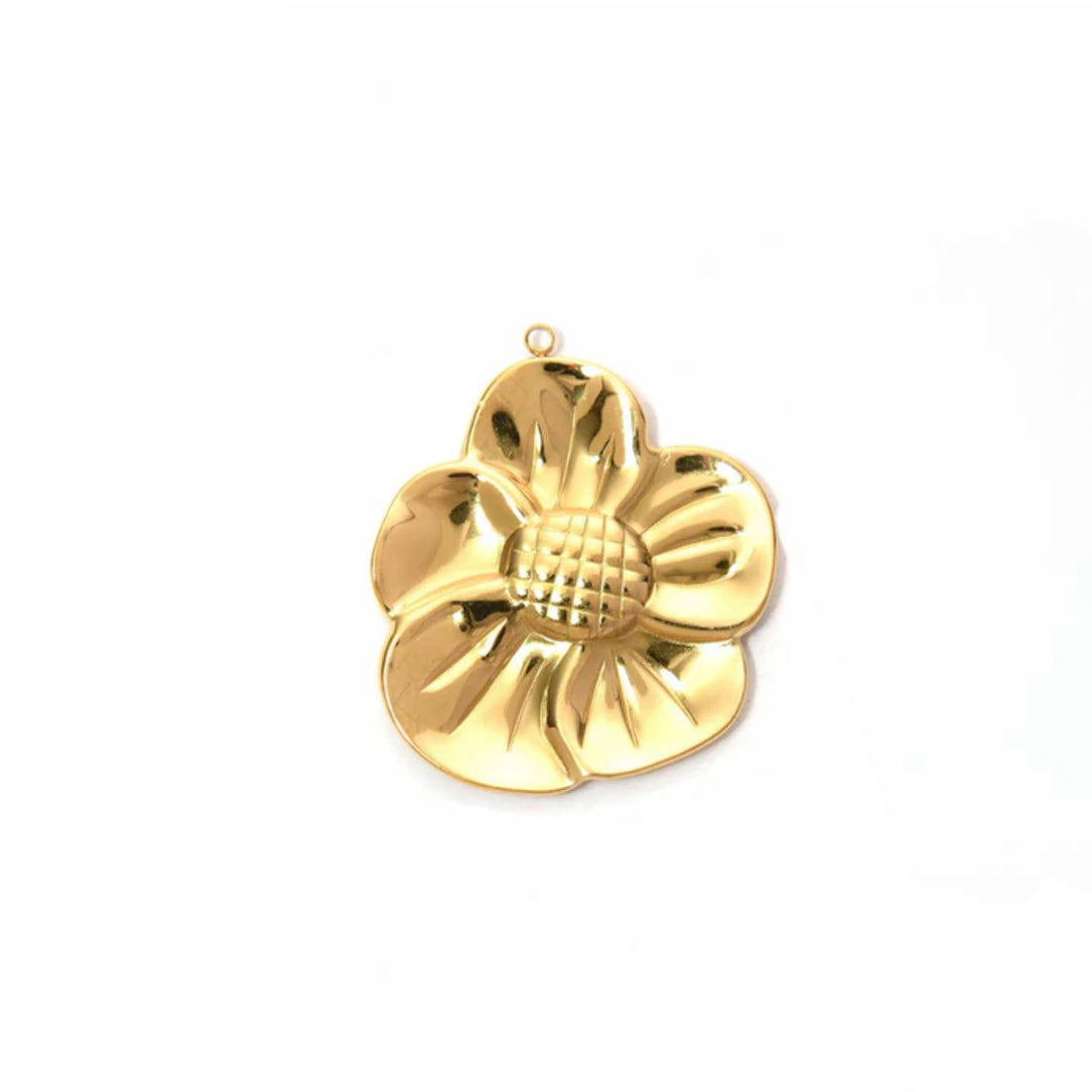 gold designer floral charm