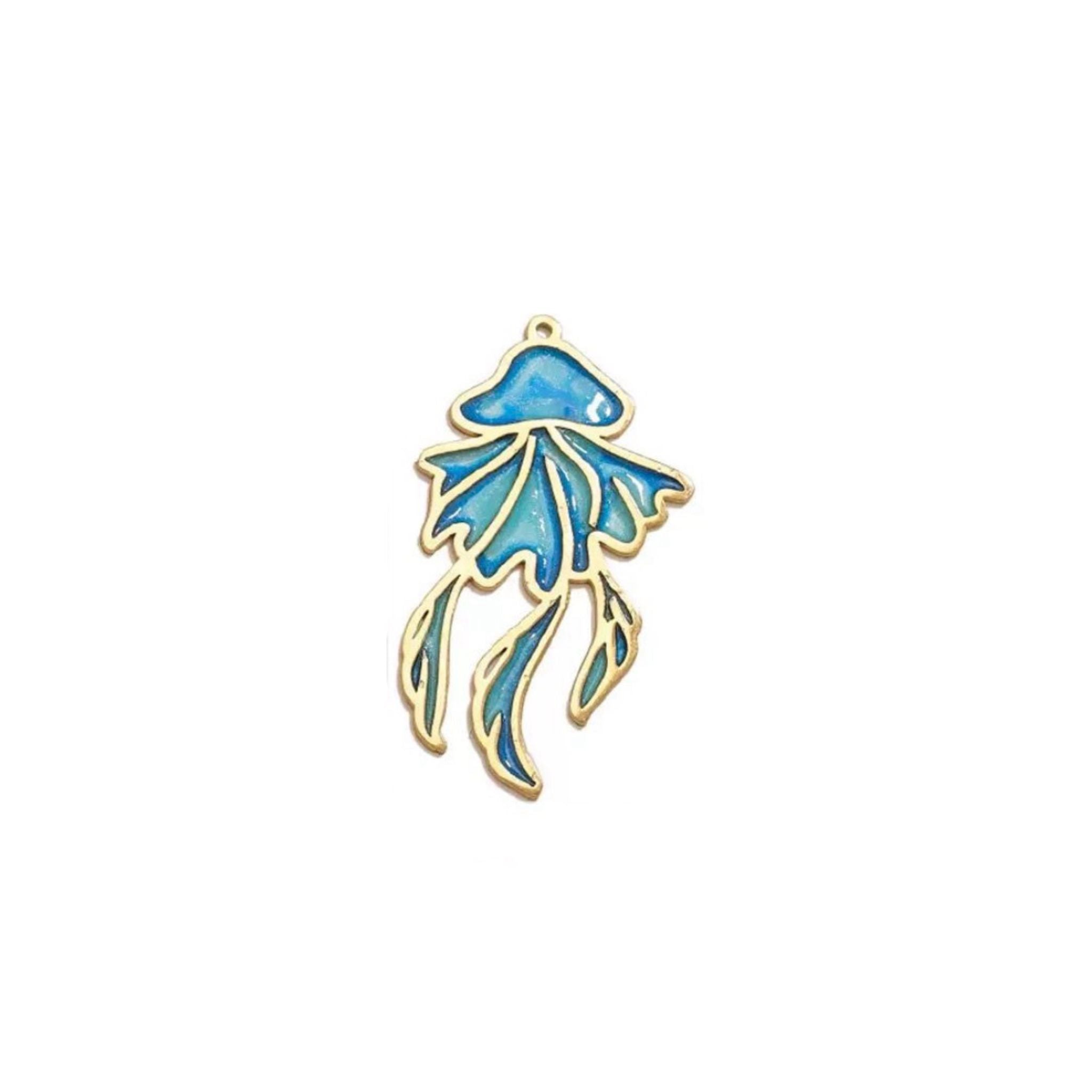 CC BLUE OCTOPUS CHARM