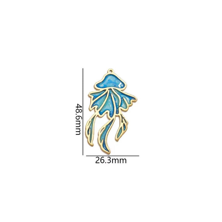 CC BLUE OCTOPUS CHARM