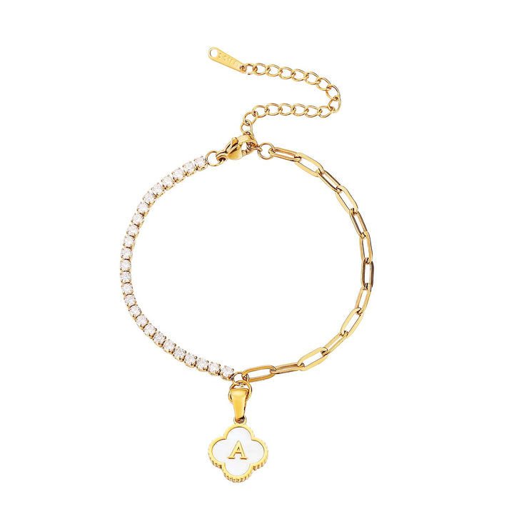 ZIRCON INITIAL BRACELET