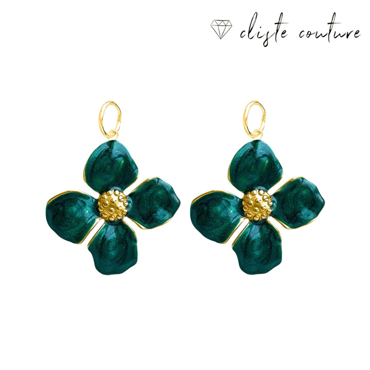 PERIDOT FLOWER EARRINGS