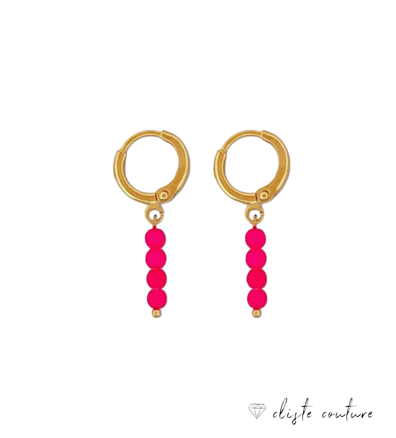PINK DROP EARRINGS