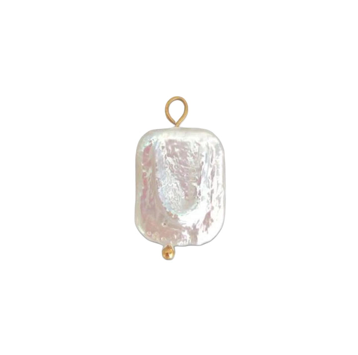 LARGE RECTANGULAR PEARL CHARM