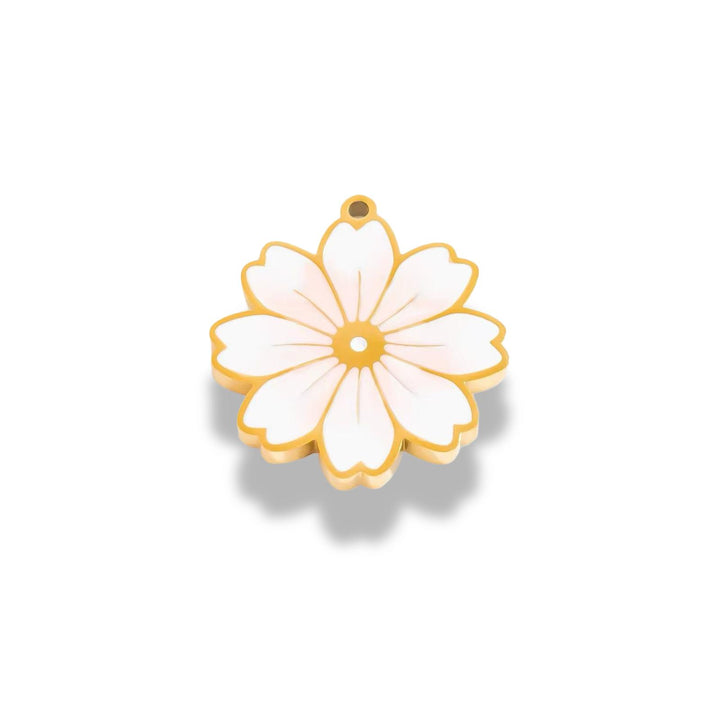 WHITE FLOWER CHARM